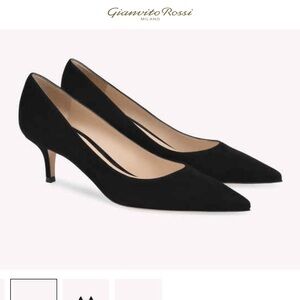 Gianvito Rossi Black Suede Heels